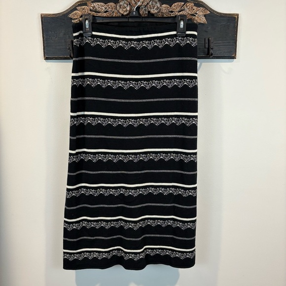 Free People Nordic Stripe Sweater Midi Skirt Size Large - Picture 5 of 6